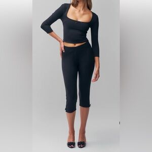 Danielle Guizio Jersey Capri Pant XS